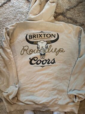 Brixton Men's Coors Hooded Sweatshirt - Beige